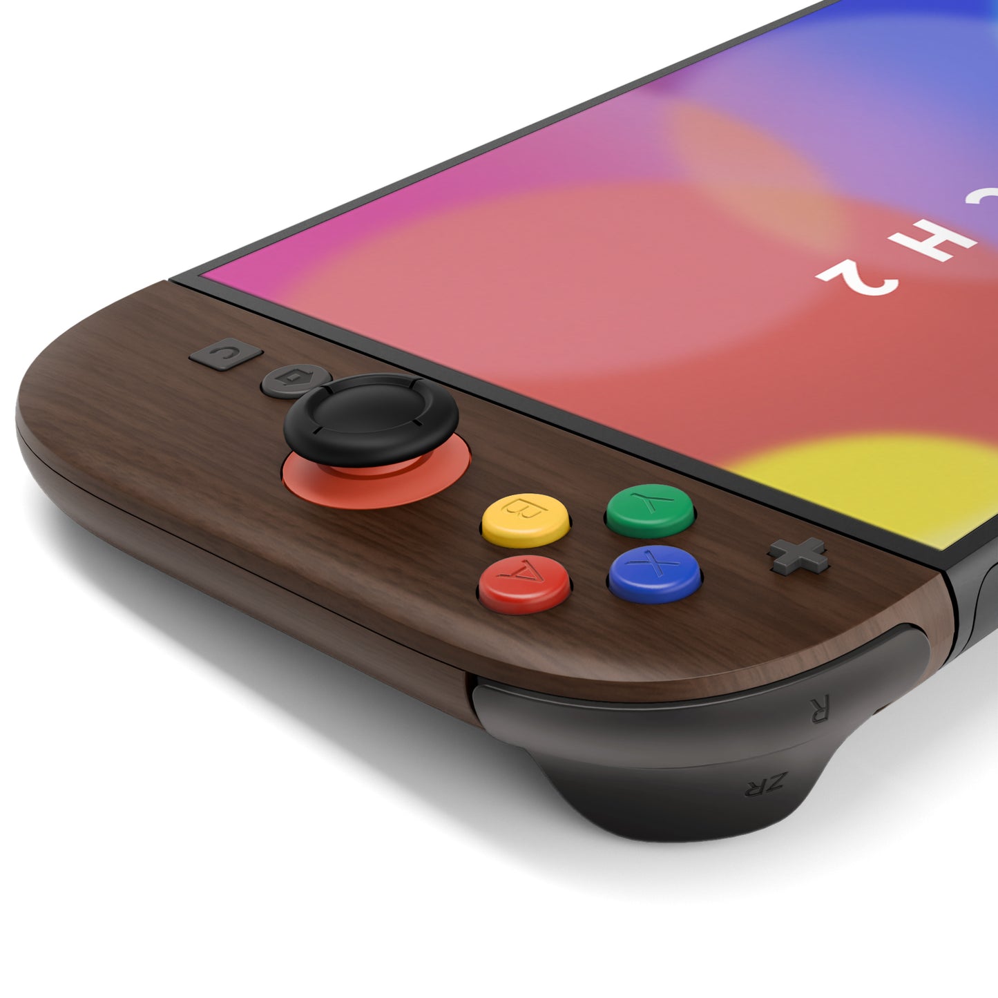 eXtremeRate DIY Replacement Full Set Shell Case with Buttons for Joycon 2 of Nintendo Switch 2 - Deluxe Version - Wood Grain