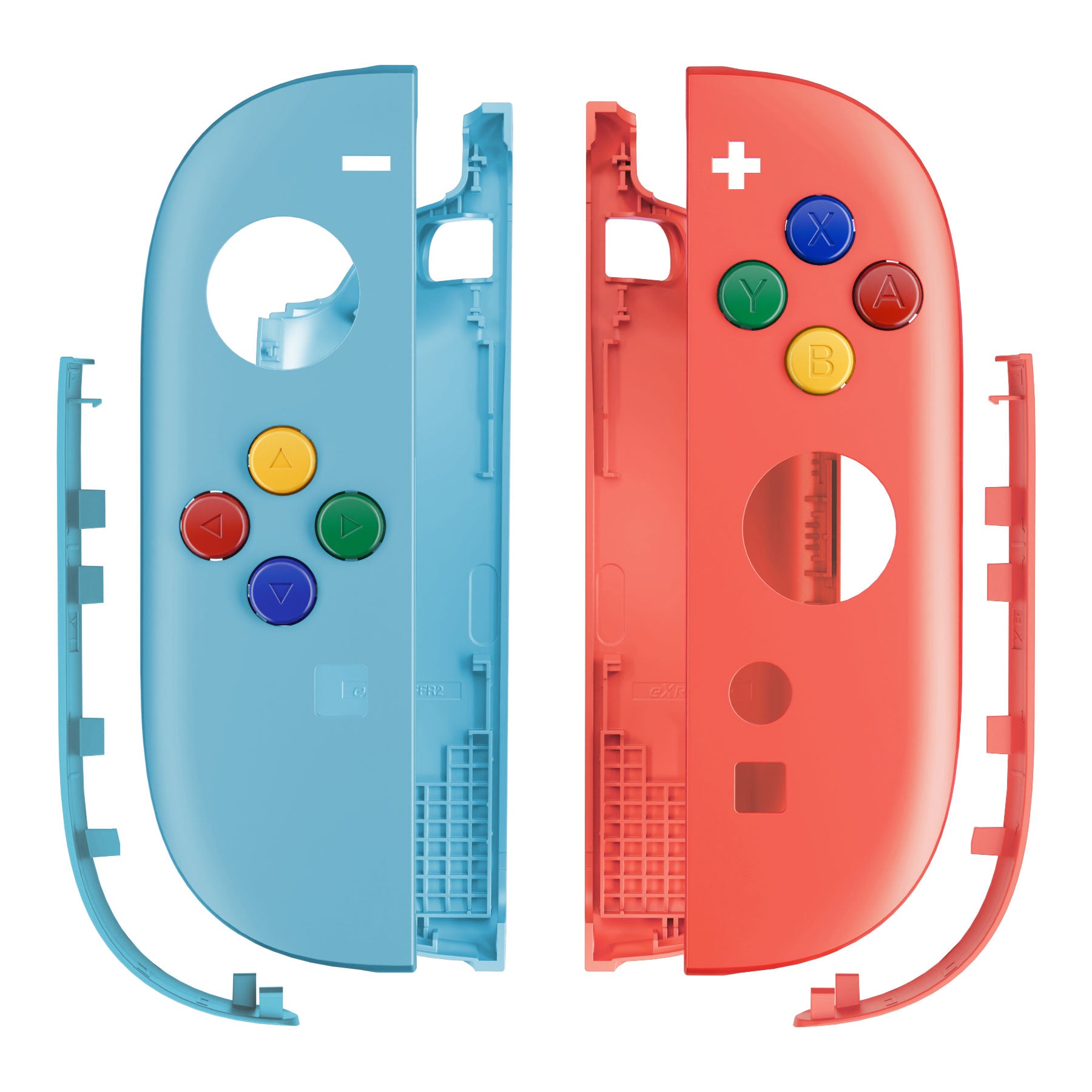Blue Nes Shell eXtremeRate DIY Replacement Full Set Shell Case with Buttons for Joyco ...