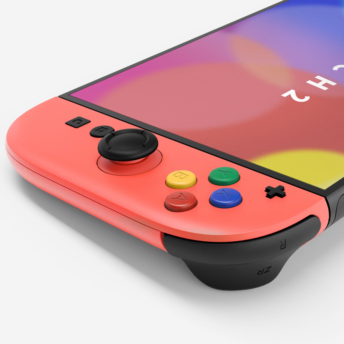 eXtremeRate DIY Replacement Full Set Shell Case with Buttons for Joycon 2 of Nintendo Switch 2 - Essence Version - Blue & Orange