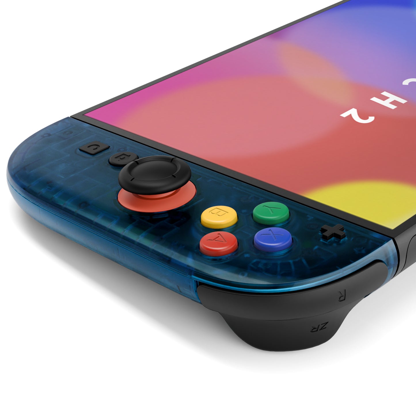 eXtremeRate DIY Replacement Full Set Shell Case with Buttons for Joycon 2 of Nintendo Switch 2 - Essence Version - Clear Blue