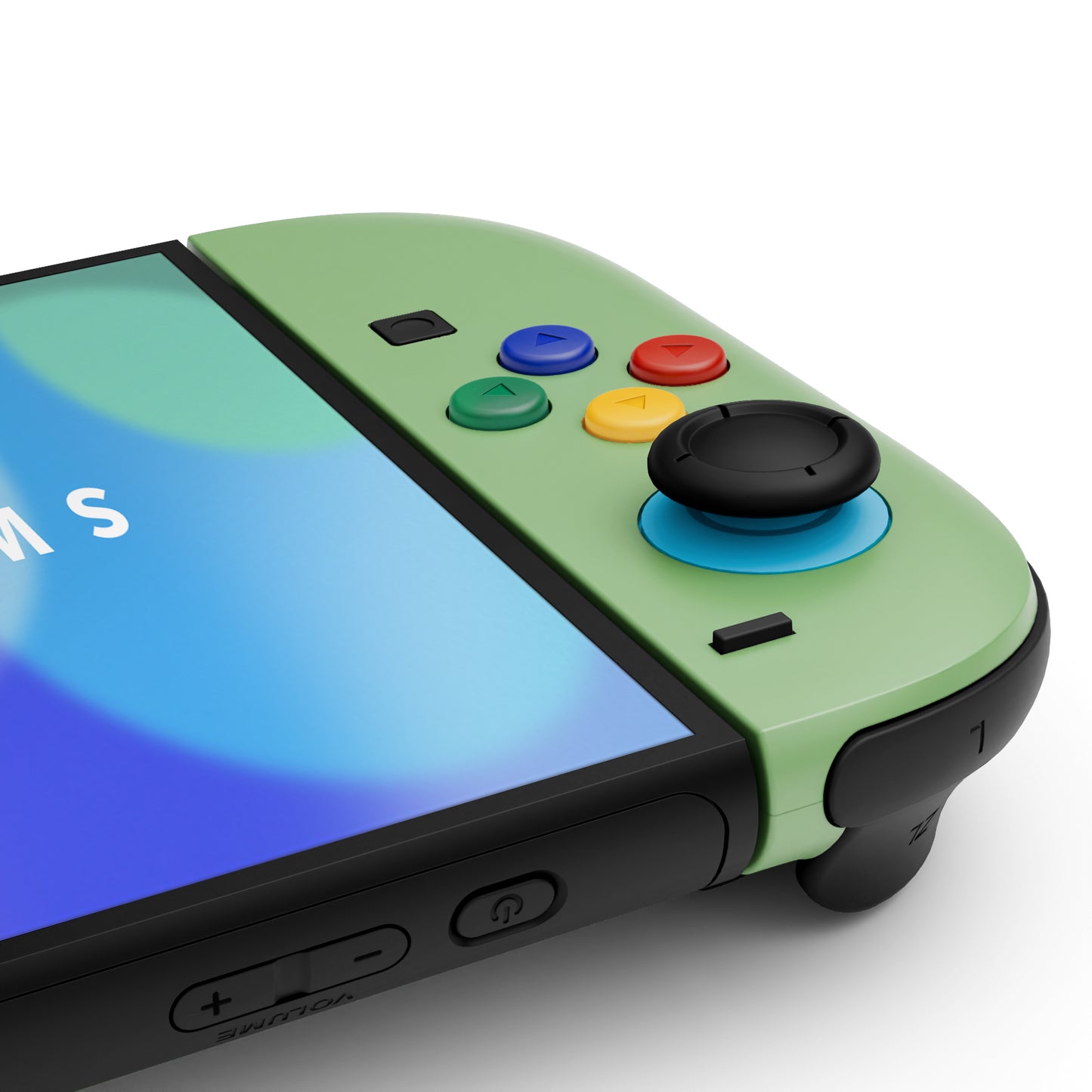 eXtremeRate DIY Replacement Full Set Shell Case with Buttons for Joycon 2 of Nintendo Switch 2 - Essence Version - Matcha Green