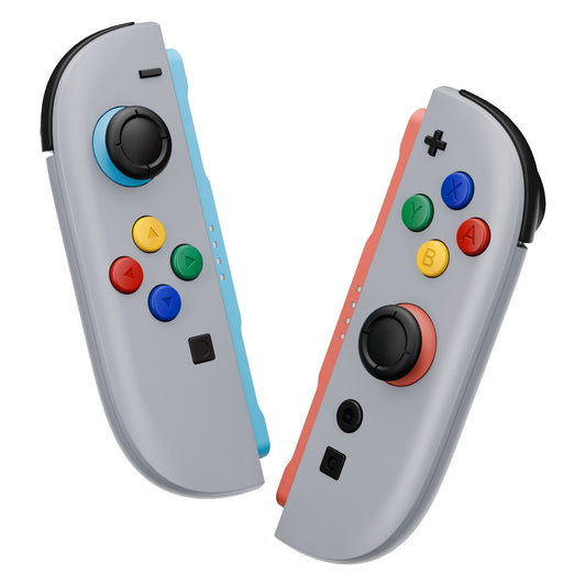 eXtremeRate DIY Replacement Full Set Shell Case with Buttons for Joycon 2 of Nintendo Switch 2 - Essence Version - New Hope Gray