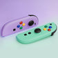 eXtremeRate DIY Replacement Full Set Shell Case with Buttons for Joycon 2 of Nintendo Switch 2 - Essence Version - Purple & Green