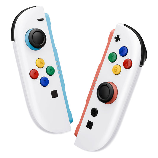 eXtremeRate DIY Replacement Full Set Shell Case with Buttons for Joycon 2 of Nintendo Switch 2 - Essence Version - White