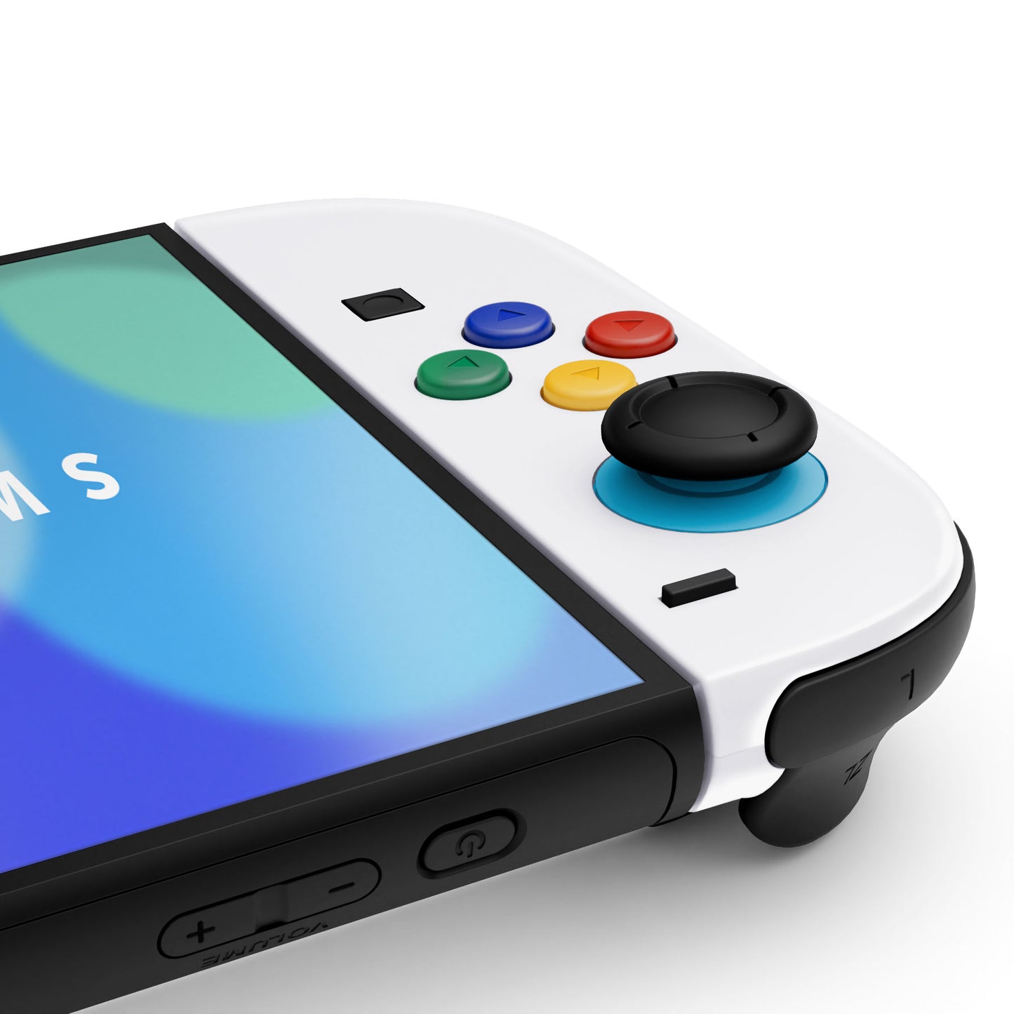 eXtremeRate DIY Replacement Full Set Shell Case with Buttons for Joycon 2 of Nintendo Switch 2 - Essence Version - White