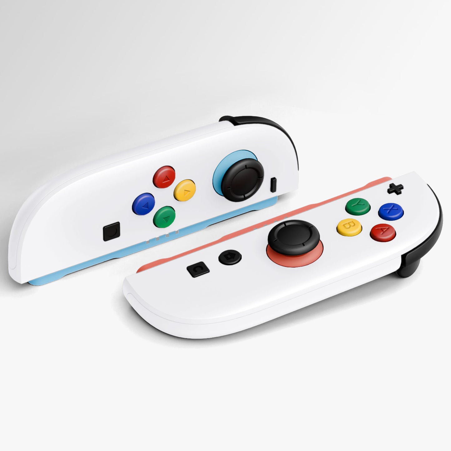 eXtremeRate DIY Replacement Full Set Shell Case with Buttons for Joycon 2 of Nintendo Switch 2 - Essence Version - White