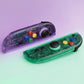 eXtremeRate DIY Replacement Full Set Shell Case with Buttons for Joycon 2 of Nintendo Switch 2 - Essence Version - Clear Purple & Green