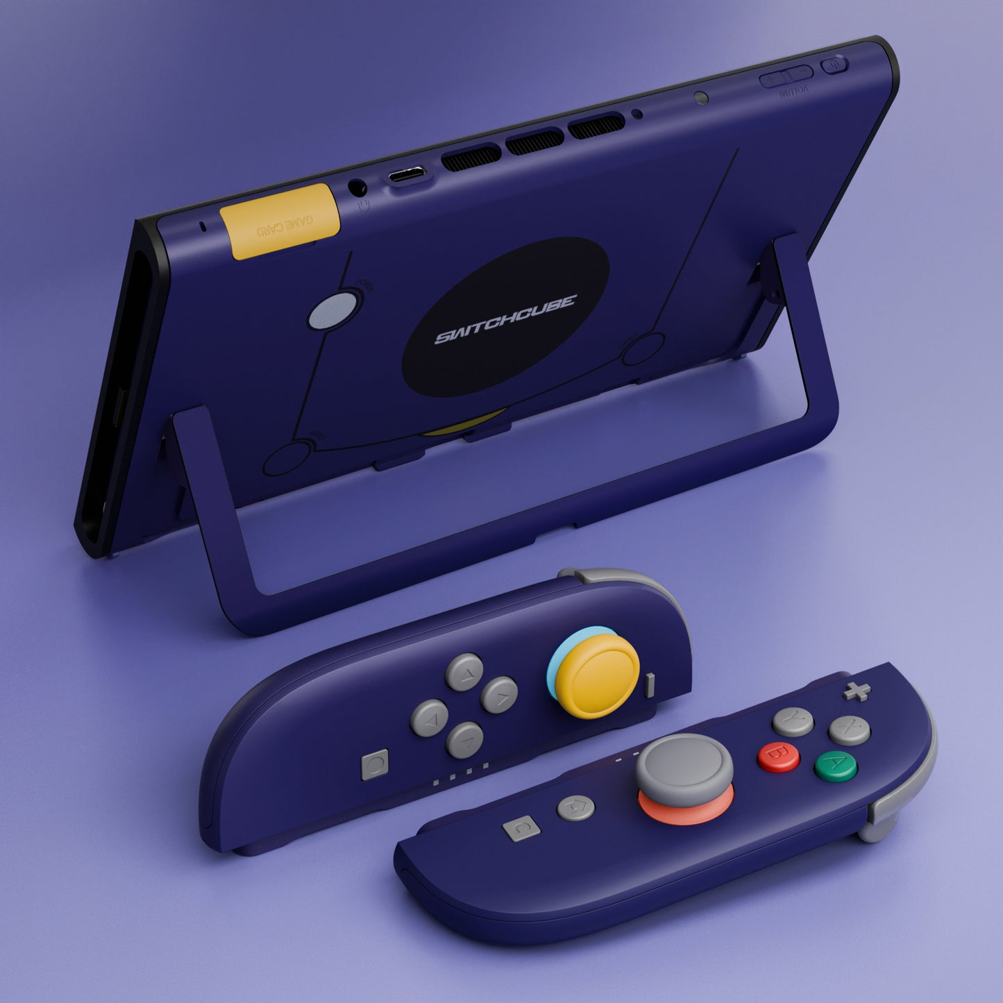 eXtremeRate DIY Replacement Full Set Shells with Buttons for Nintendo Switch 2 - Deluxe Version - Classic SwitchCube Style