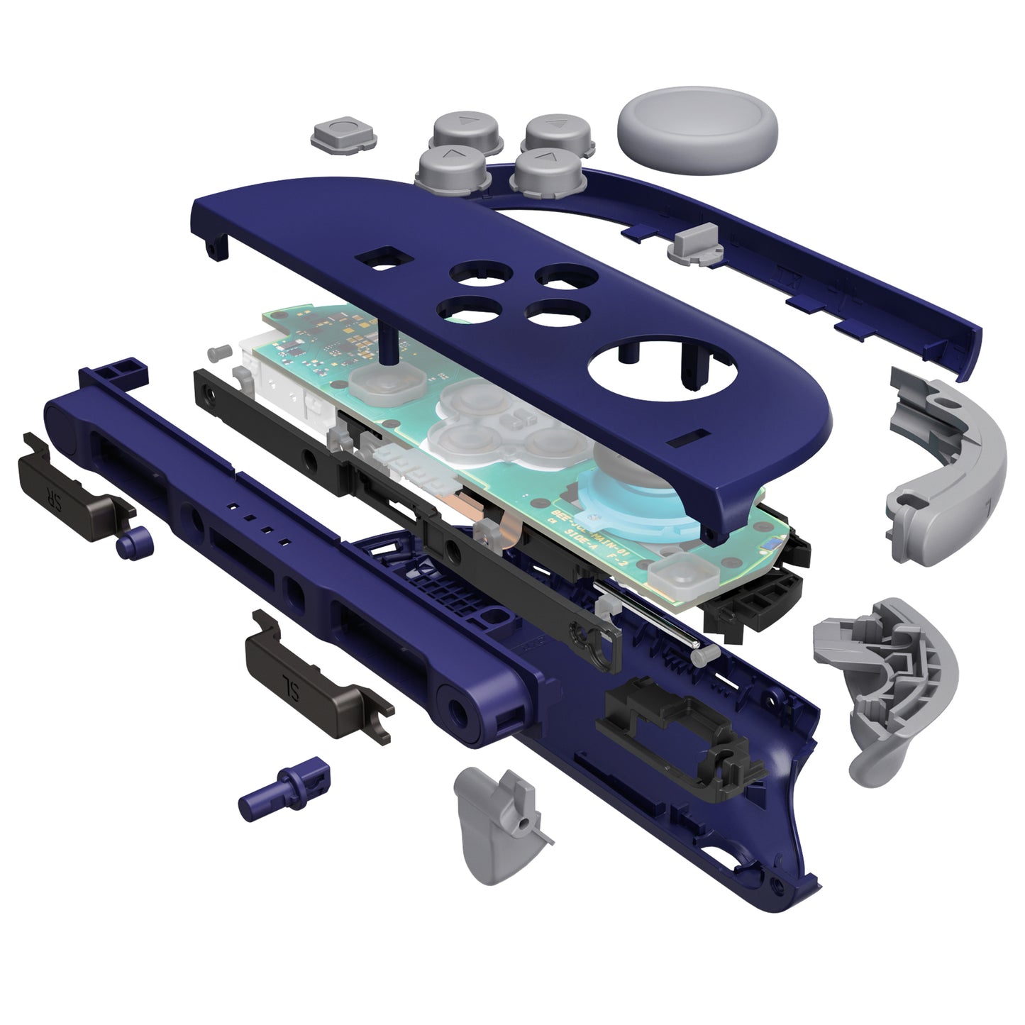 eXtremeRate DIY Replacement Full Set Shells with Buttons for Nintendo Switch 2 - Deluxe Version - Classic SwitchCube Style