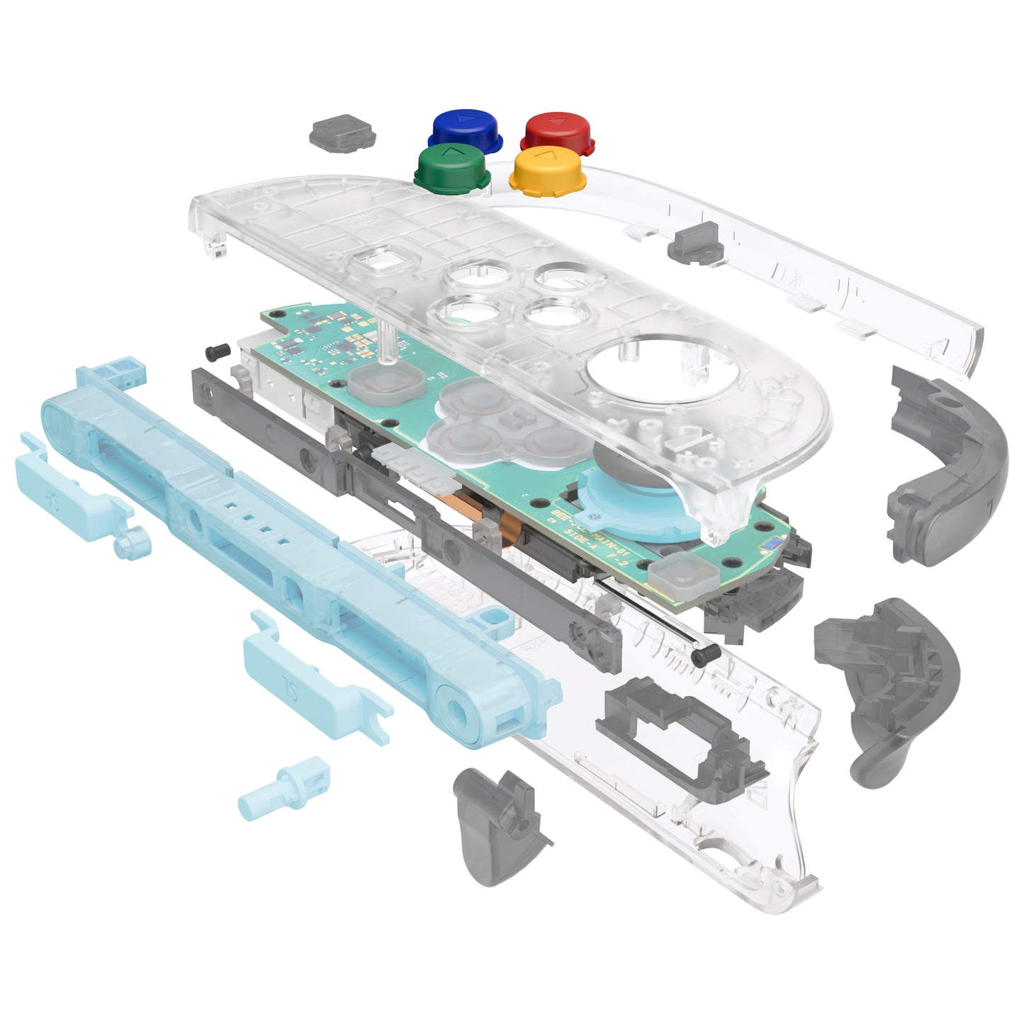 eXtremeRate DIY Replacement Full Set Shells with Buttons for Nintendo Switch 2 - Deluxe Version - Glow in Dark - Green