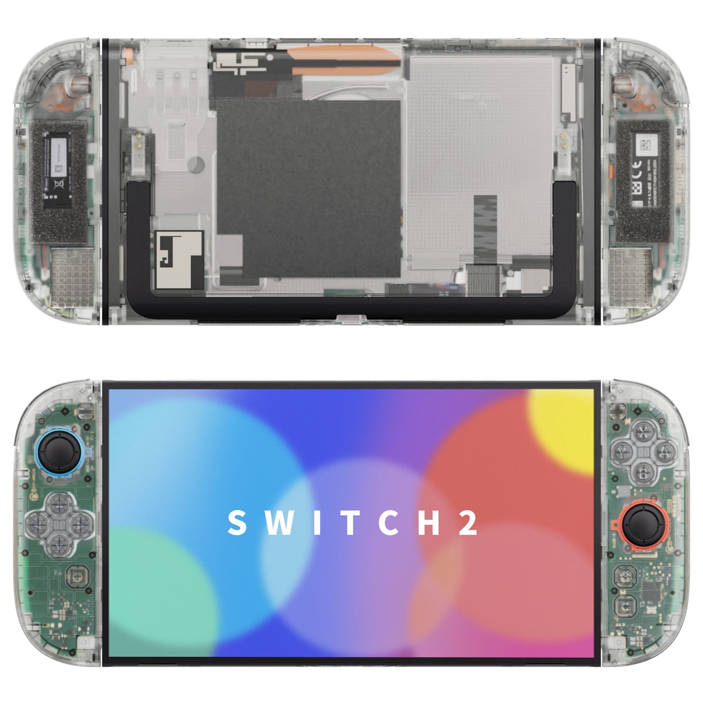 eXtremeRate DIY Replacement Full Set Shells with Buttons for Nintendo Switch 2 - Deluxe Version - Glow in Dark - Green