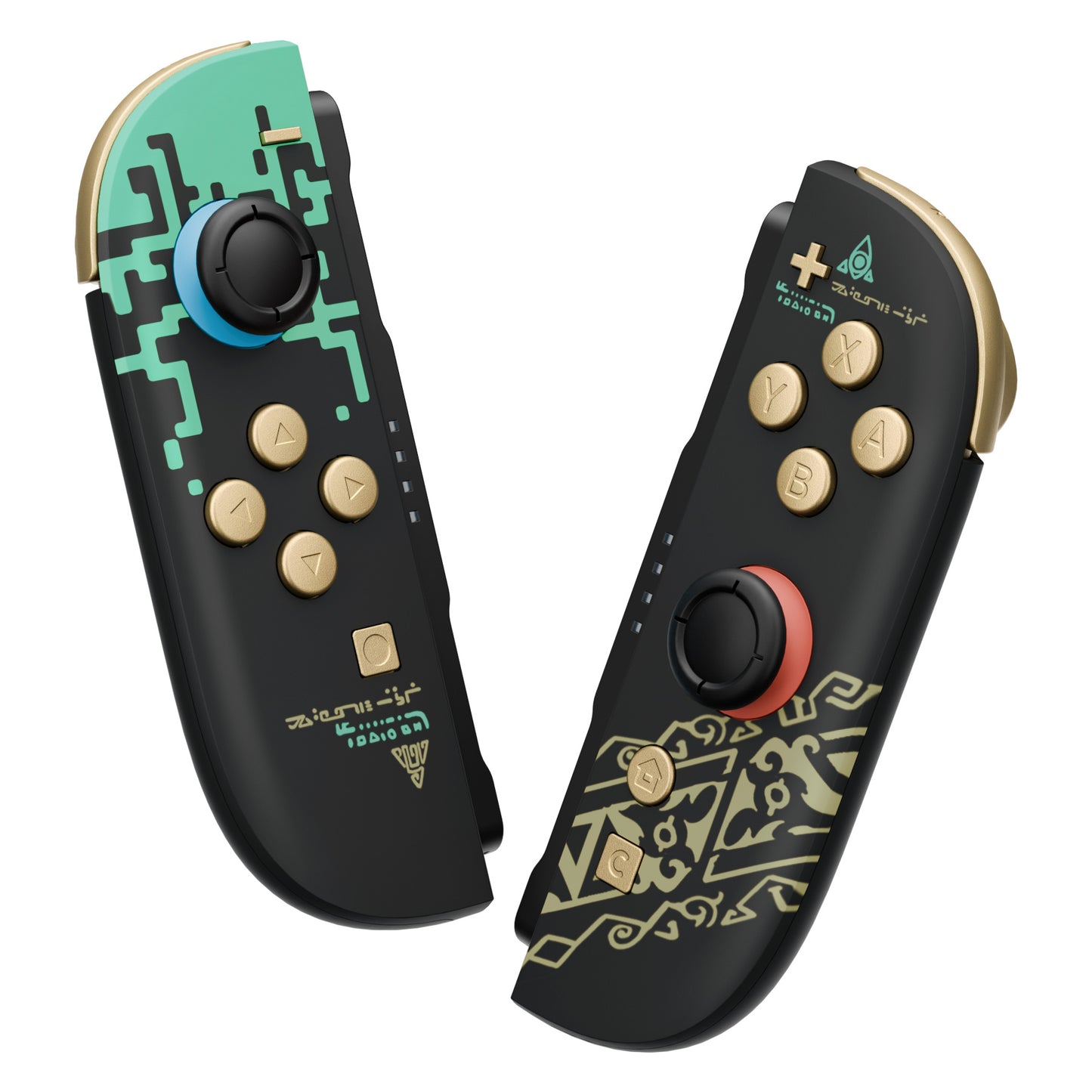 eXtremeRate DIY Replacement Full Set Shells with Buttons for Nintendo Switch 2 - Deluxe Version - Glow in Dark - Totem of Kingdom Black
