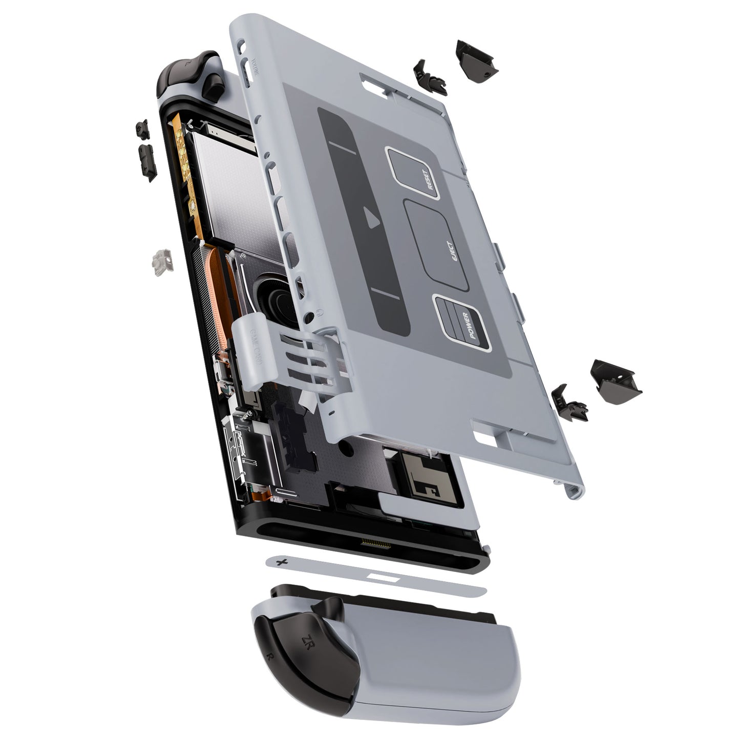 eXtremeRate DIY Replacement Full Set Shells with Buttons for Nintendo Switch 2 - Deluxe Version - SFC SNES Classic EU Style