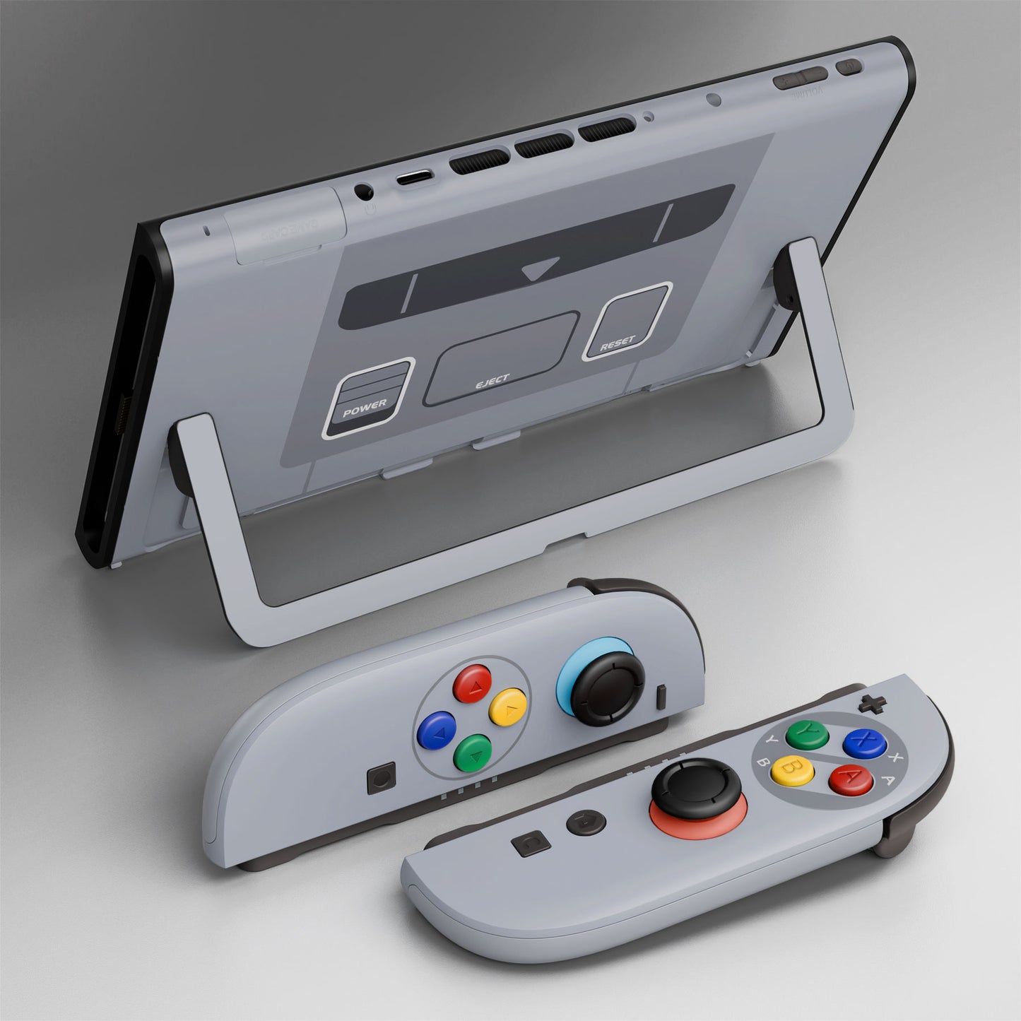 eXtremeRate DIY Replacement Full Set Shells with Buttons for Nintendo Switch 2 - Deluxe Version - SFC SNES Classic EU Style