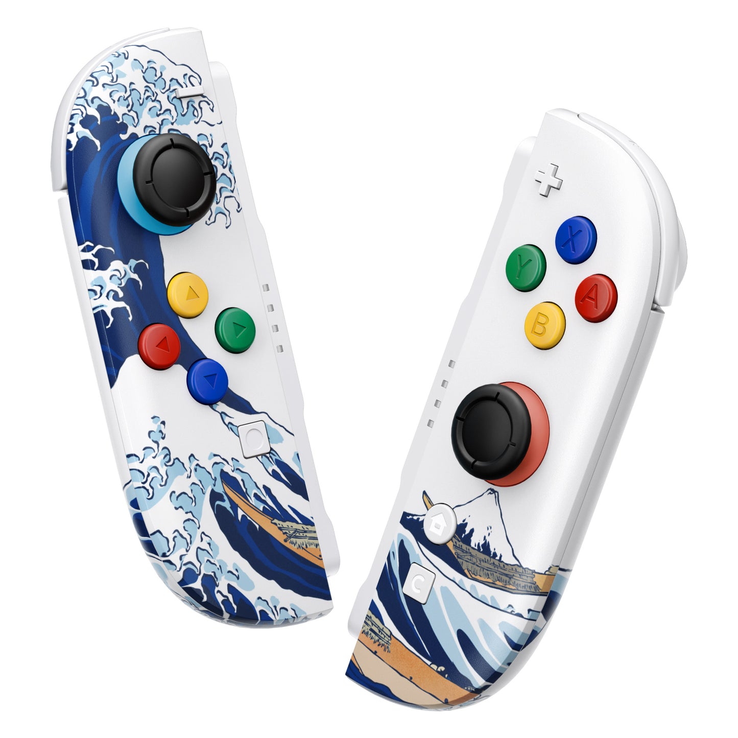 eXtremeRate DIY Replacement Full Set Shells with Buttons for Nintendo Switch 2 - Deluxe Version - The Great Wave