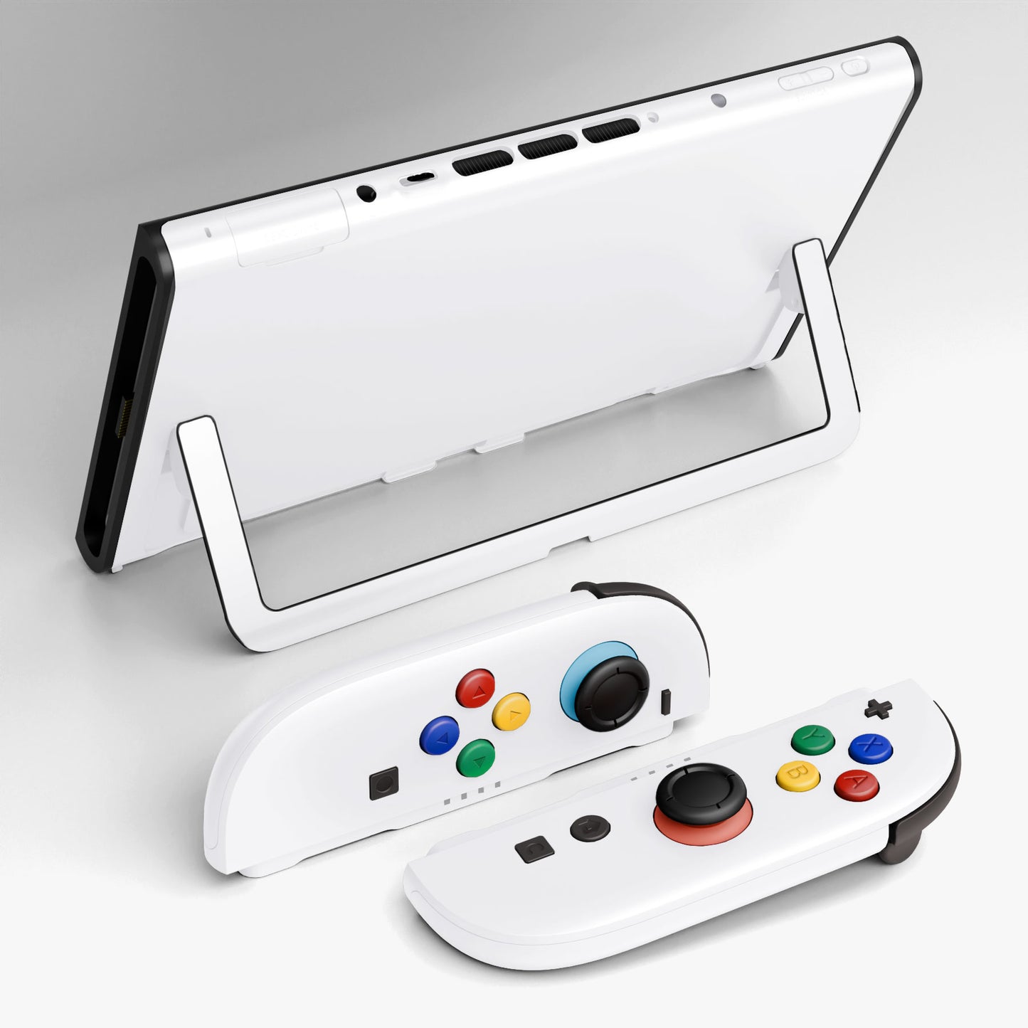 eXtremeRate DIY Replacement Full Set Shells with Buttons for Nintendo Switch 2 - Deluxe Version - White