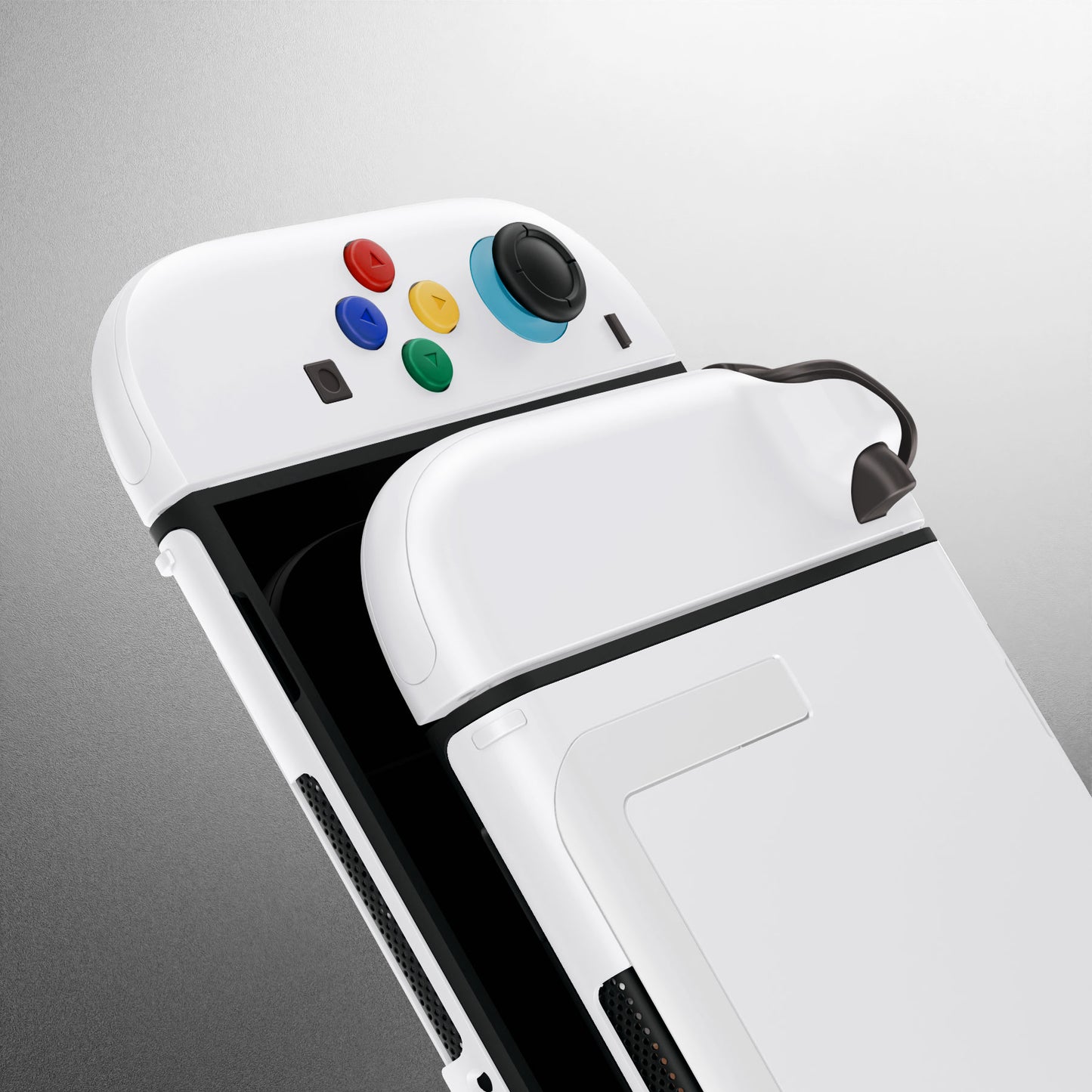 eXtremeRate DIY Replacement Full Set Shells with Buttons for Nintendo Switch 2 - Deluxe Version - White