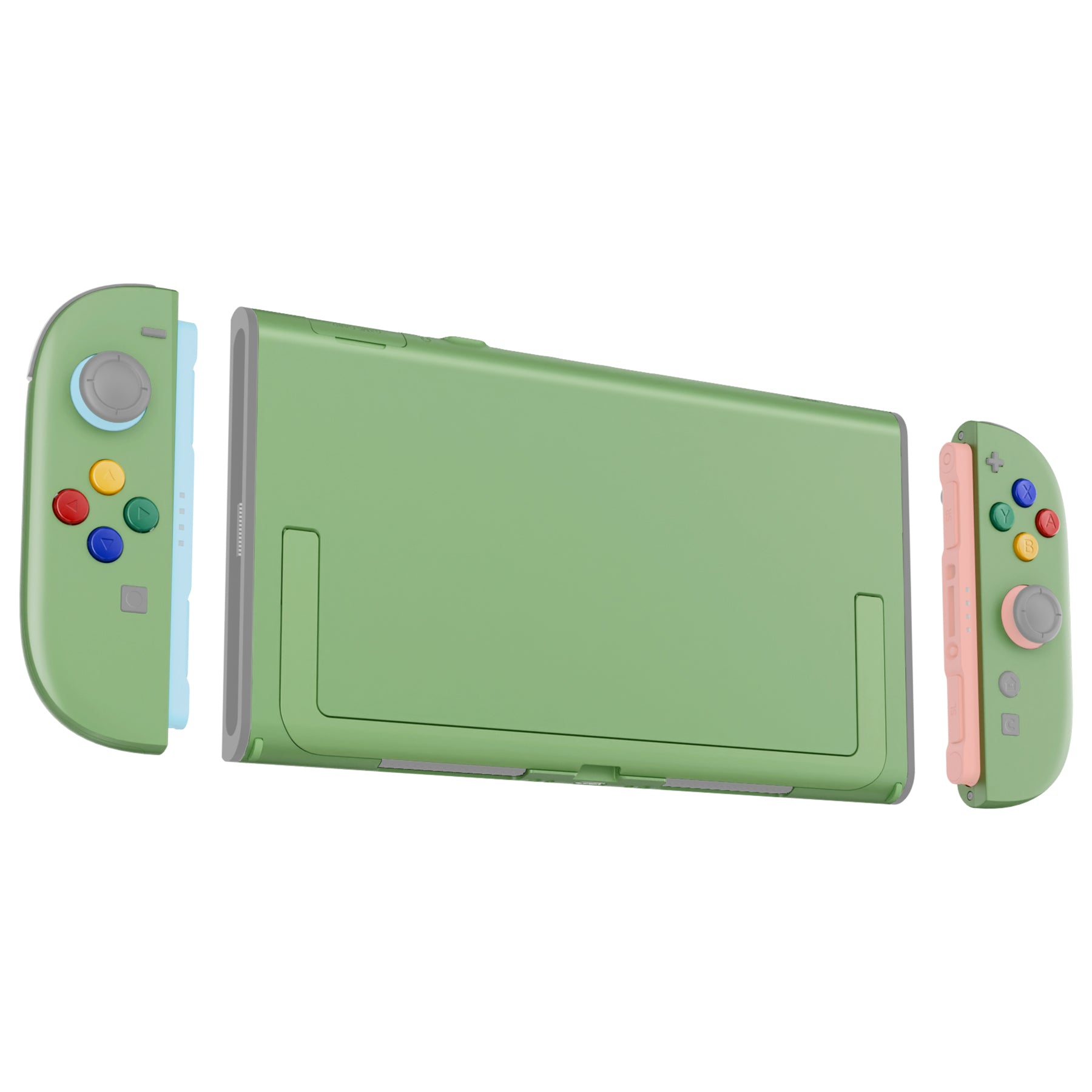 Nintendo Switch グリーン/ミント 本体 eXtremeRate DIY Replacement Full Set Shells with Buttons for