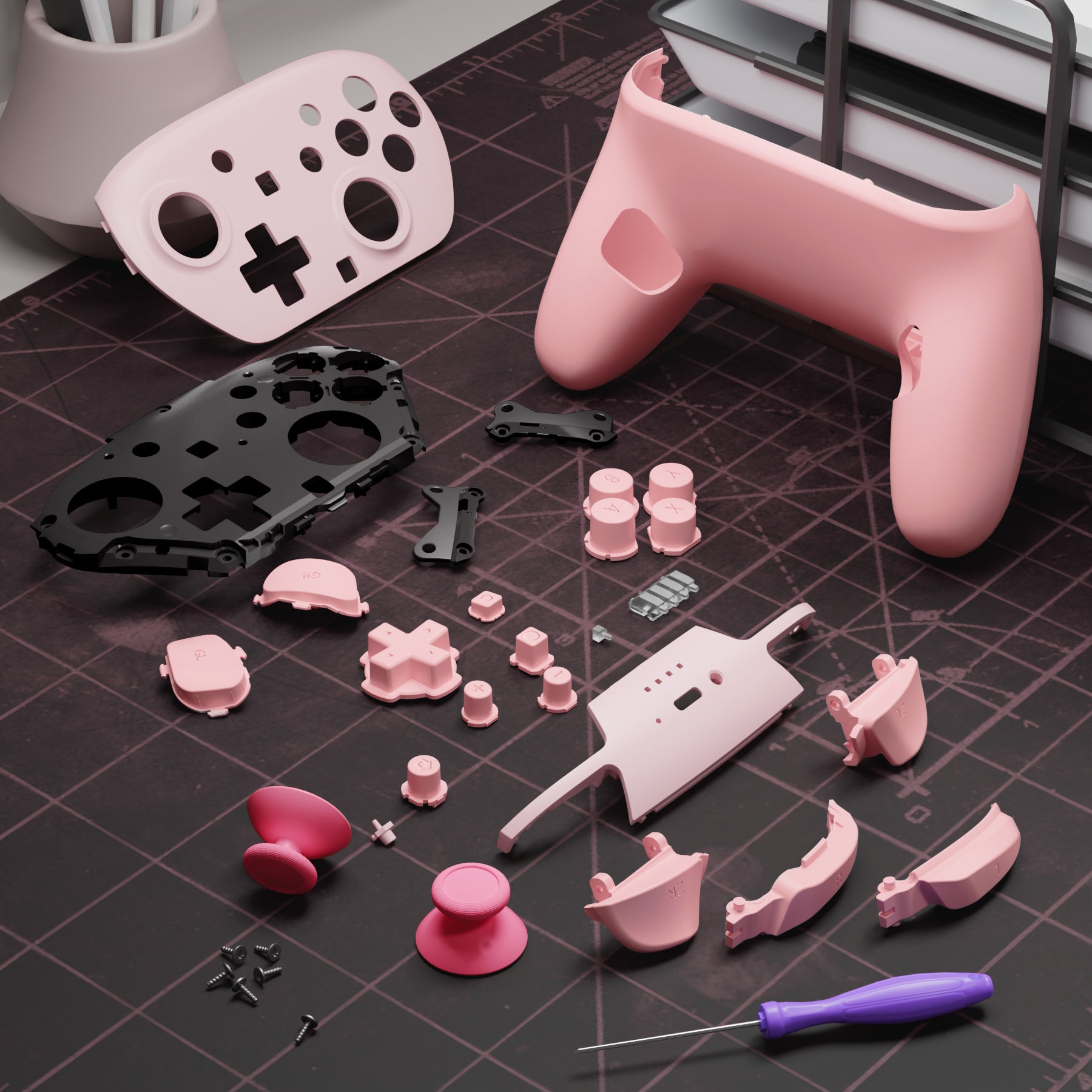 eXtremeRate DIY Replacement Full Set Shells with Buttons for