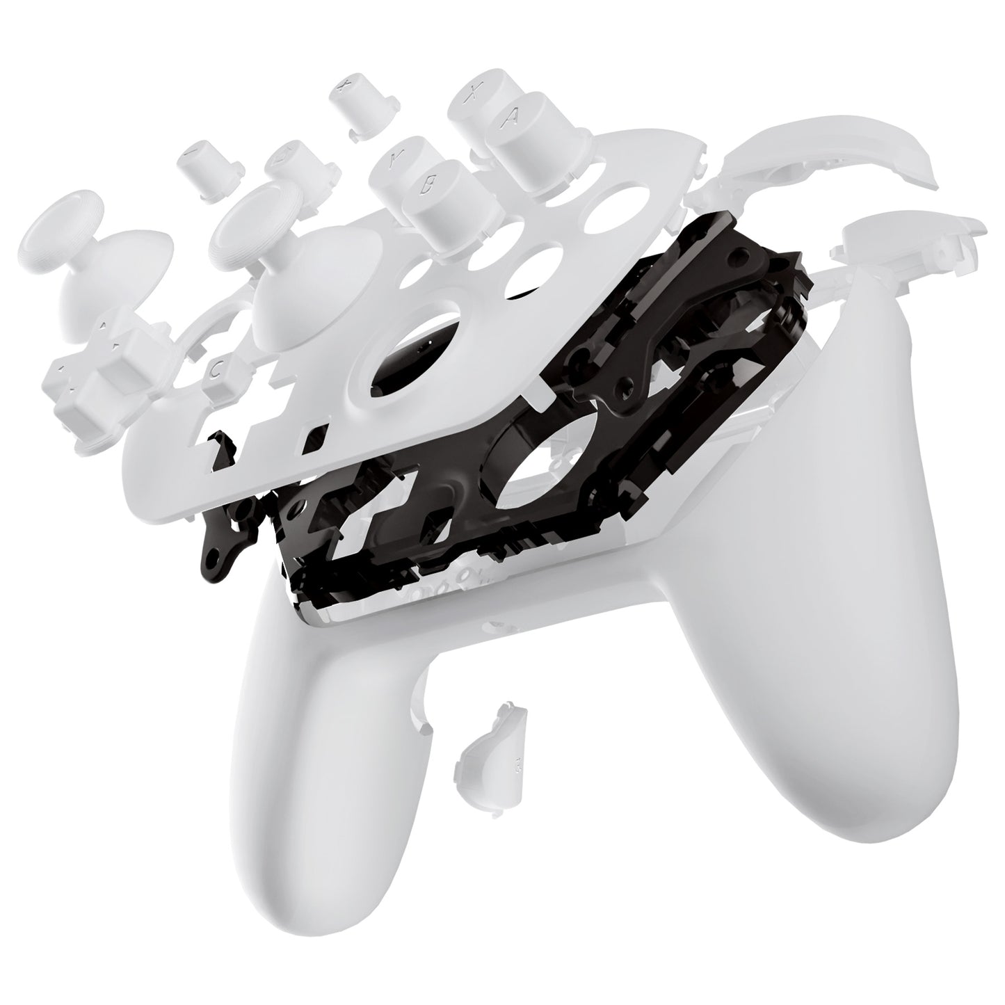 eXtremeRate DIY Replacement Full Set Shells with Buttons for Nintendo Switch 2 Pro Controller - White