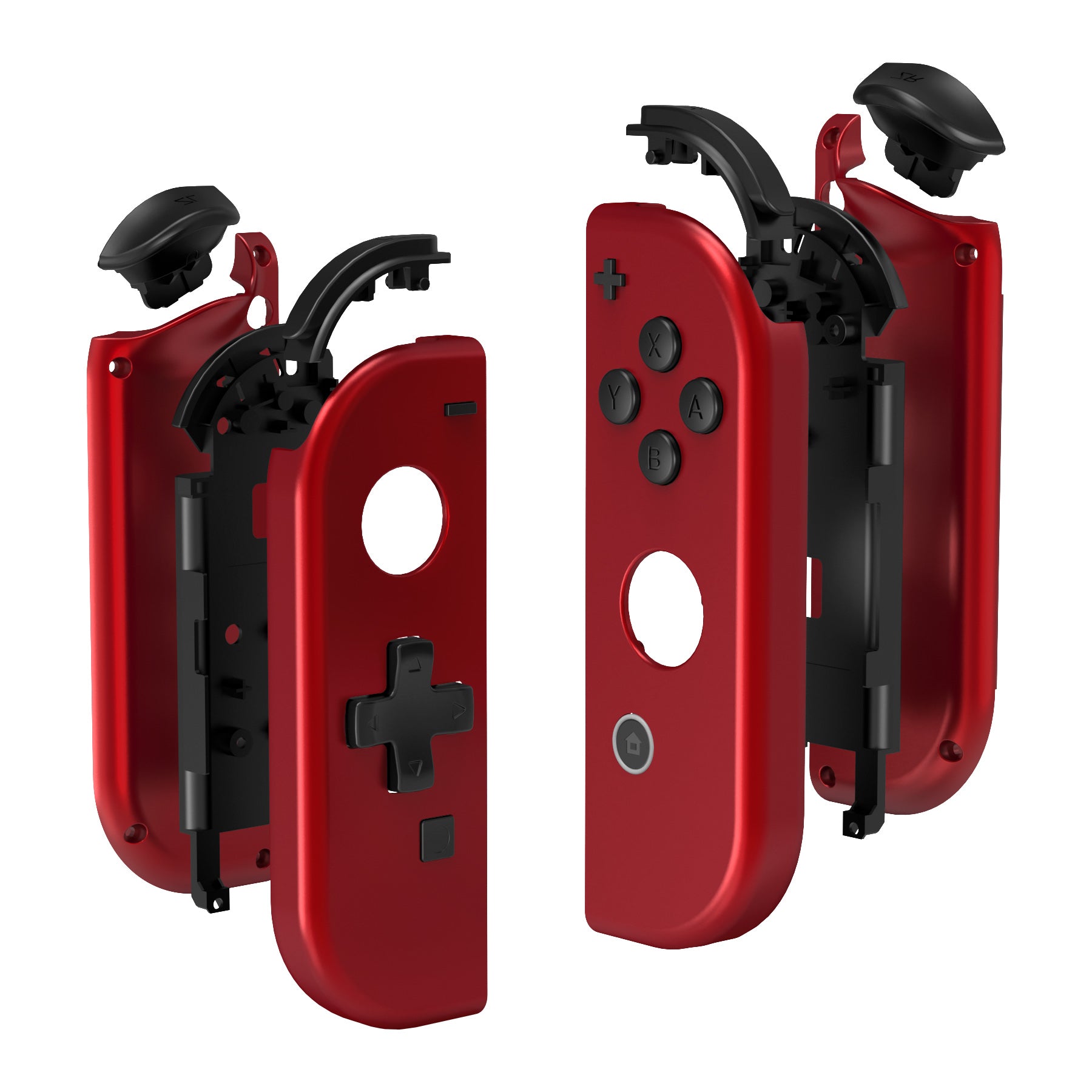 eXtremeRate Soft Touch Red for Joycon Handheld Controller Housing
