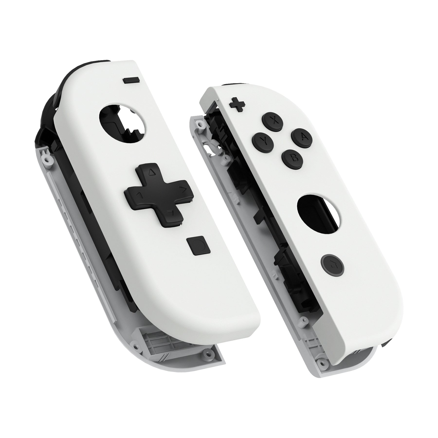 eXtremeRate White for Joycon Handheld Controller Housing (D-Pad