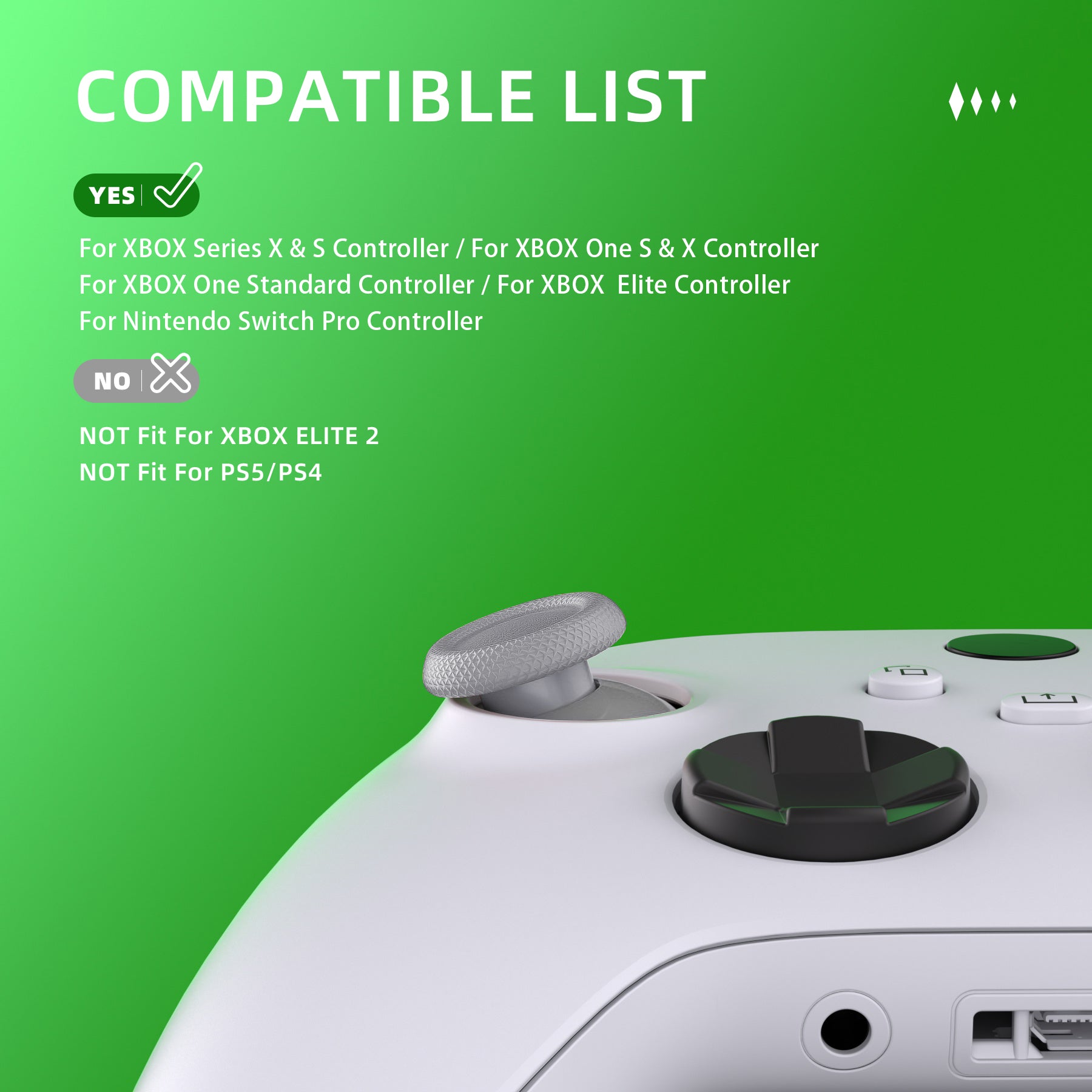 eXtremeRate EDGE Sticks Interchangeable Thumbsticks for Xbox Core
