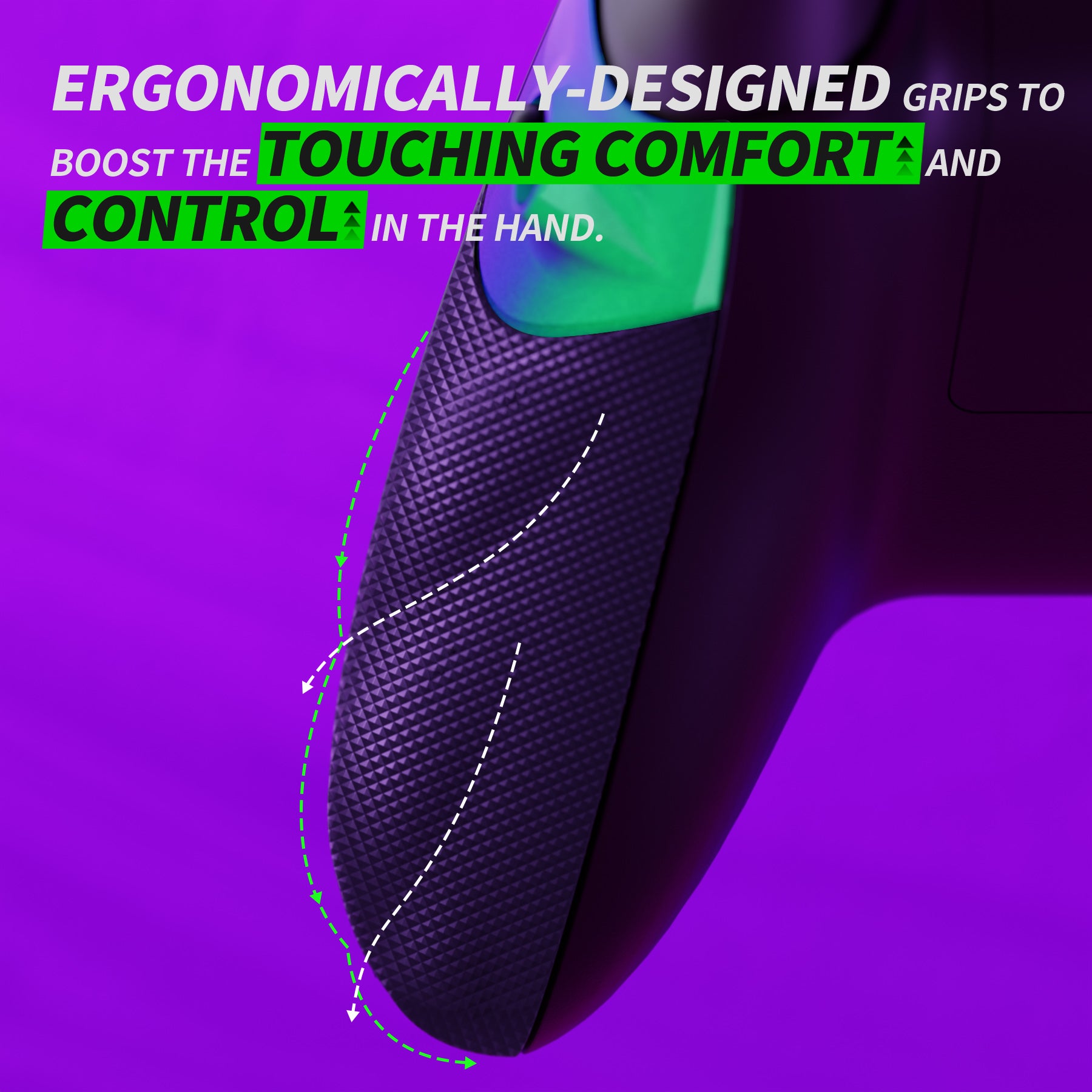 eXtremeRate Flexor Clicky Rubberized Side Rail Panels Trigger Stop