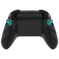 eXtremeRate FLEXOR Rubberized Side Rails Grips Trigger Stop Kit for Xbox Series X/S Controller & Xbox Core Controller - Chameleon Green Purple eXtremeRate