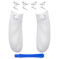 eXtremeRate FLEXOR Rubberized Side Rails Grips Trigger Stop Kit for Xbox Series X/S Controller & Xbox Core Controller - Frosted White