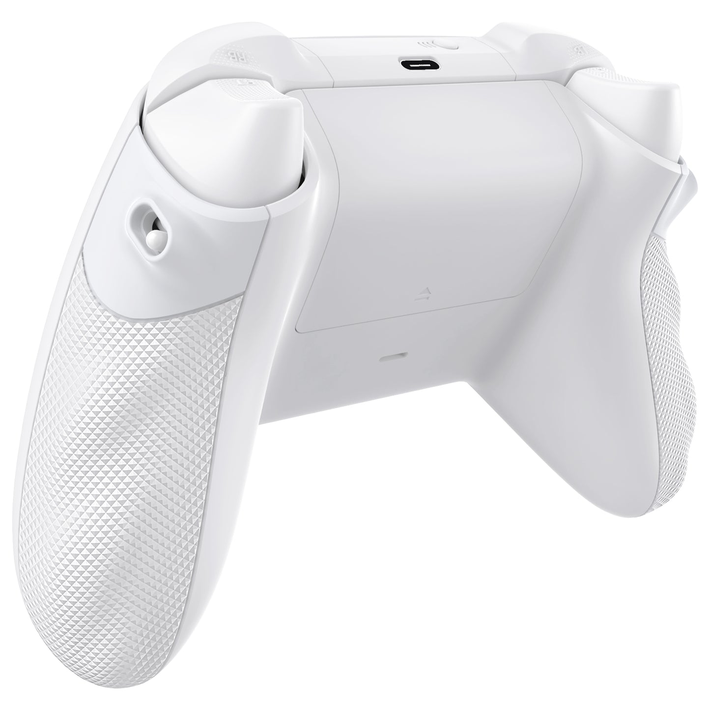 eXtremeRate FLEXOR Rubberized Side Rails Grips Trigger Stop Kit for Xbox Series X/S Controller & Xbox Core Controller - Frosted White