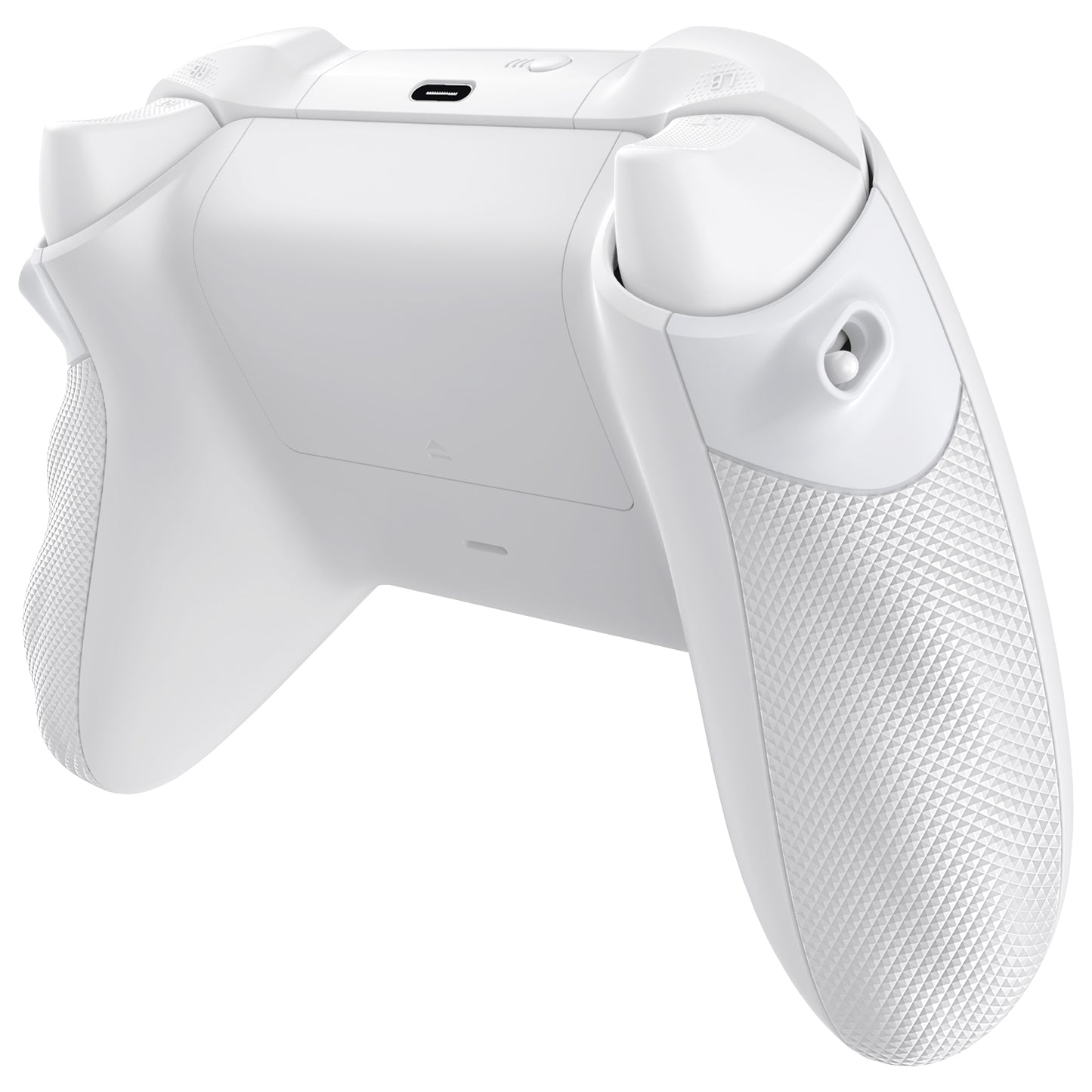 eXtremeRate FLEXOR Rubberized Side Rails Grips Trigger Stop Kit for Xbox Series X/S Controller & Xbox Core Controller - Frosted White