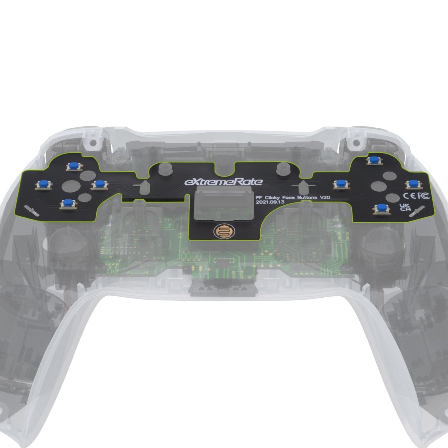 eXtremeRate Face Clicky Kit V2 for PS5 Controller BDM-010 & BDM-020, Custom Tactile Dpad Action Buttons for PS5 Controller eXtremeRate