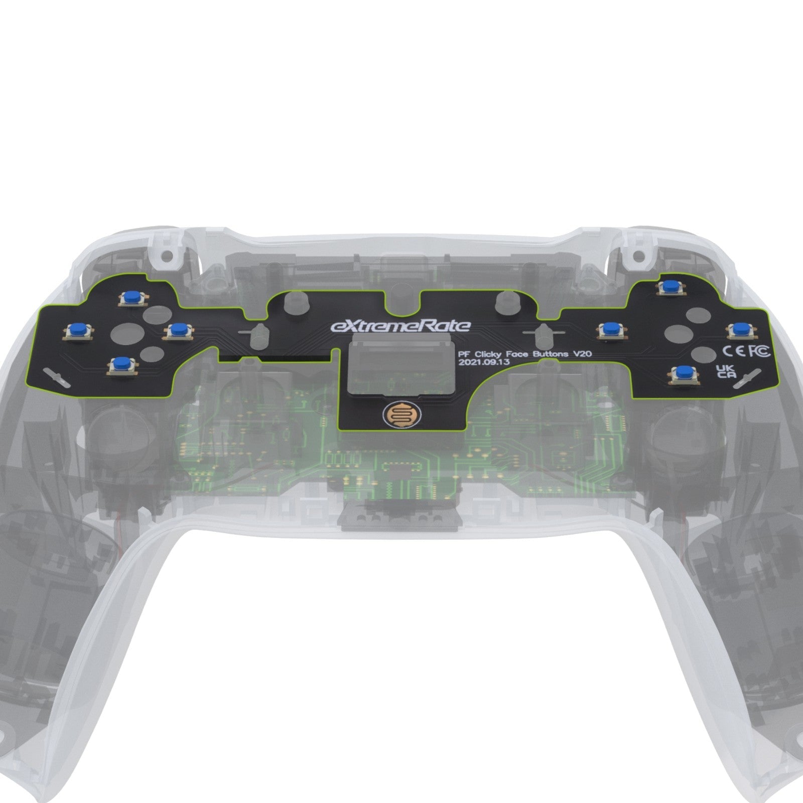 eXtremeRate Face Clicky Kit V2 for PS5 Controller BDM-010 & BDM-020, Custom Tactile Dpad Action Buttons for PS5 Controller eXtremeRate