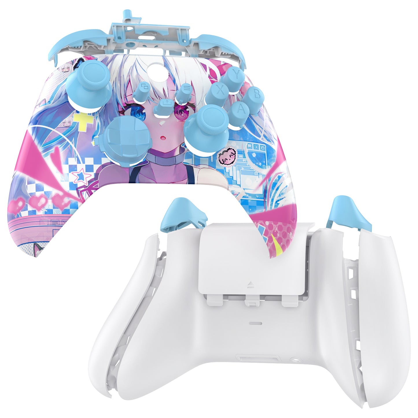 eXtremeRate Full Set Housing Shell Case with Buttons for Xbox Series X & S Controller - MeWoow