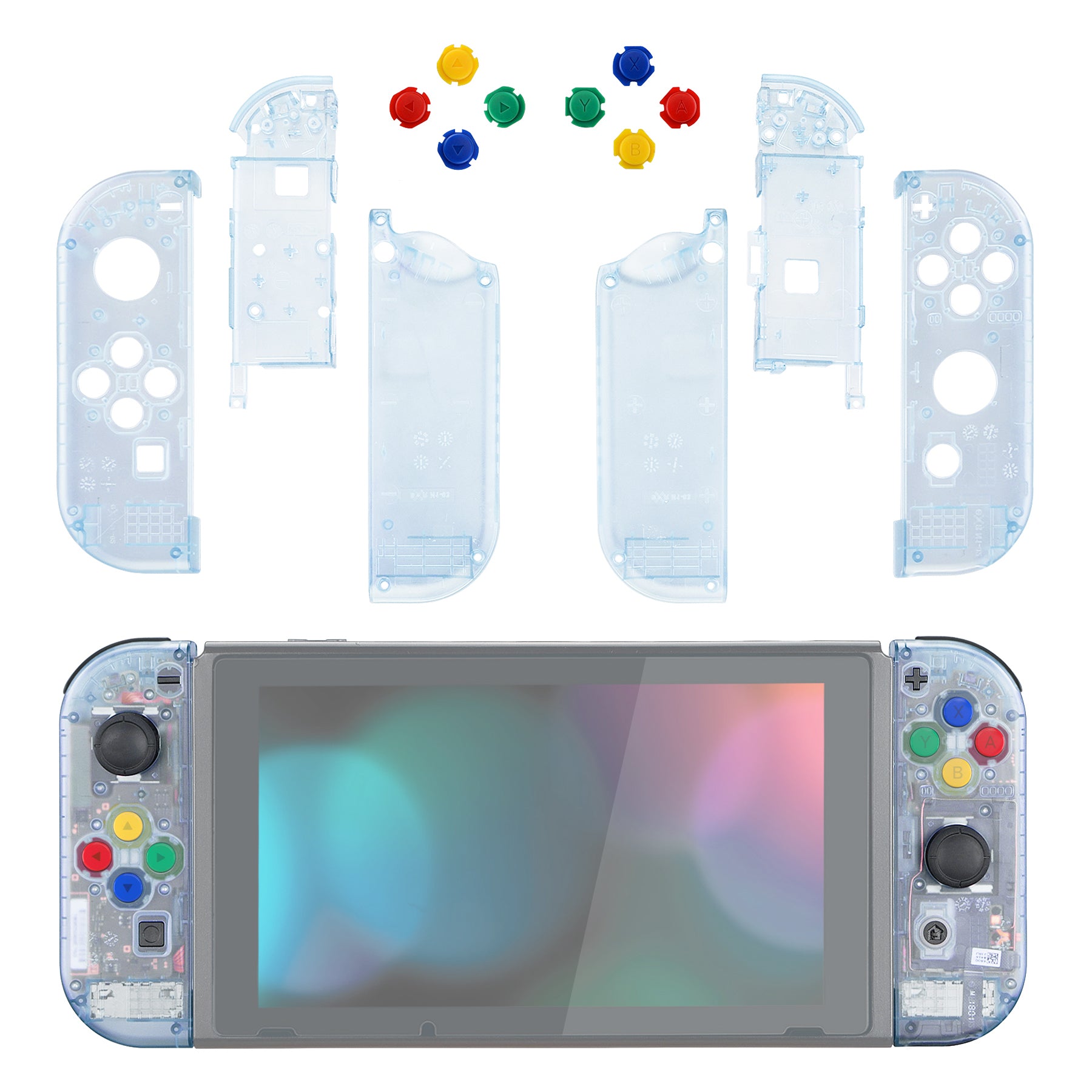eXtremeRate Glacier Blue for Joycon Handheld Controller Housing