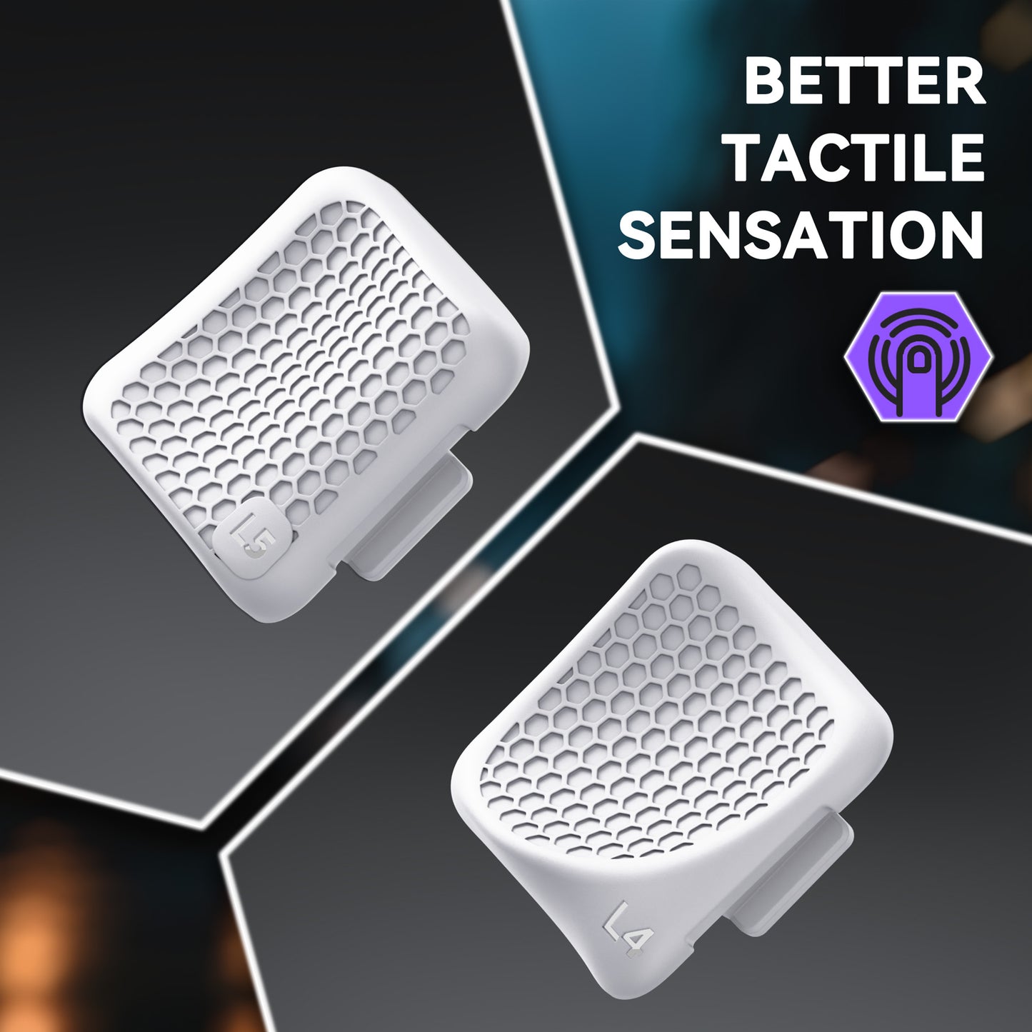 eXtremeRate Interchangeable Back Buttons Bottom Shell for Steam Deck LCD & OLED - with 2 Height Adjustable Buttons - Frosted White