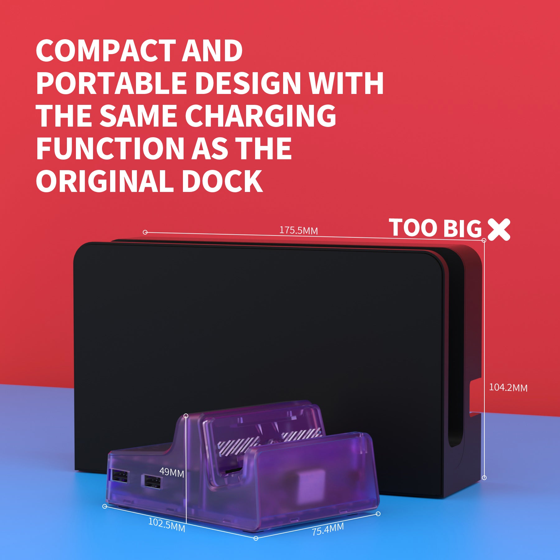 eXtremeRate AiryDocky DIY Kit LED Version Replacement Shell Case