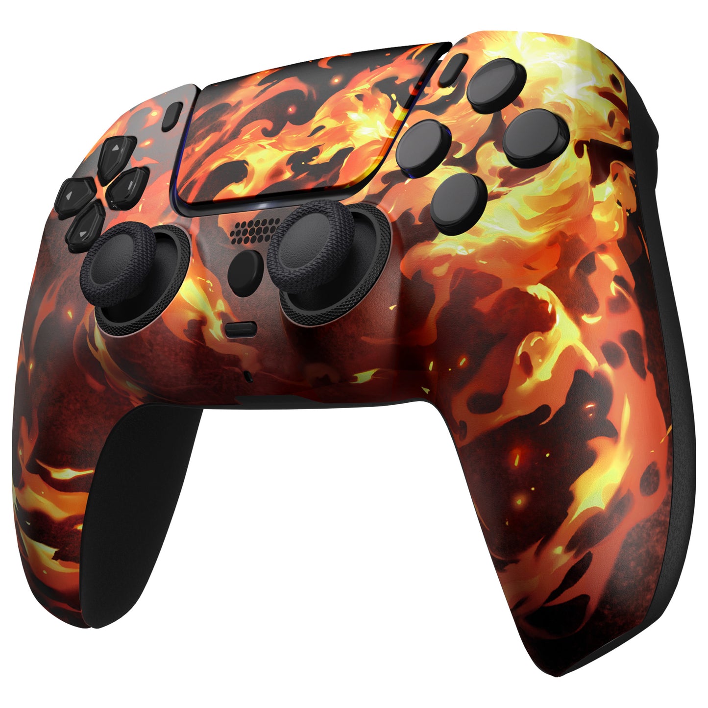 eXtremeRate LUNA Redesigned Replacement Front Shell with Touchpad Compatible with PS5 Controller BDM-010/020/030/040/050/060 - Blazing Magic