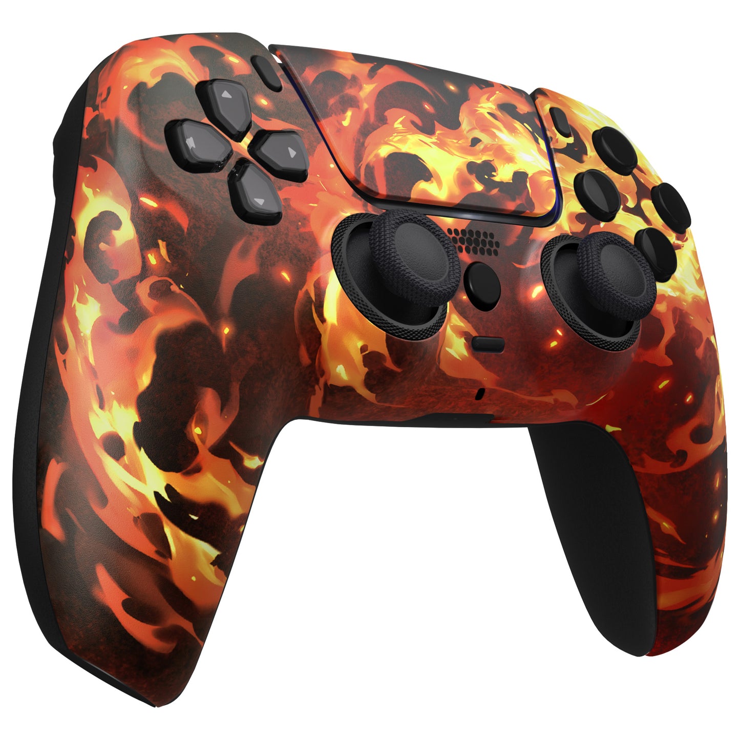 eXtremeRate LUNA Redesigned Replacement Front Shell with Touchpad Compatible with PS5 Controller BDM-010/020/030/040/050/060 - Blazing Magic