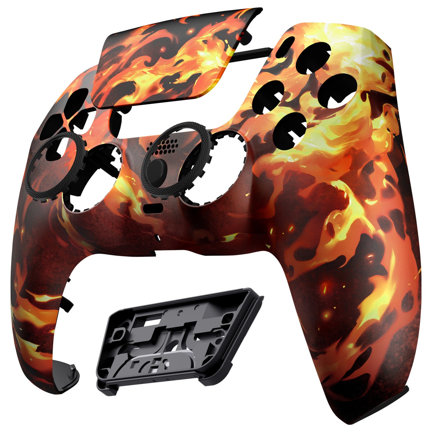 eXtremeRate LUNA Redesigned Replacement Front Shell with Touchpad Compatible with PS5 Controller BDM-010/020/030/040/050/060 - Blazing Magic