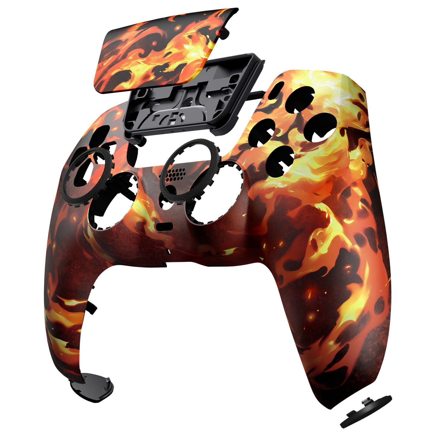 eXtremeRate LUNA Redesigned Replacement Front Shell with Touchpad Compatible with PS5 Controller BDM-010/020/030/040/050/060 - Blazing Magic