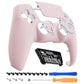 eXtremeRate LUNA Redesigned Replacement Front Shell with Touchpad Compatible with PS5 Controller BDM-010/020/030/040/050/060 - Cherry Blossoms Pink