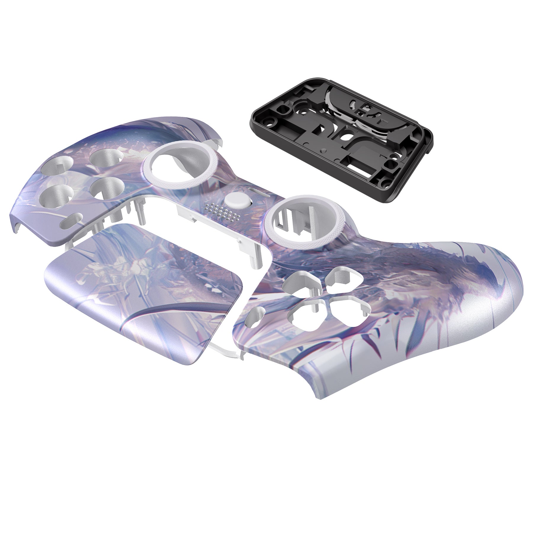 eXtremeRate Luna Redesigned Crystal Dragon Front Shell Touchpad