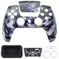 eXtremeRate LUNA Redesigned Replacement Front Shell with Touchpad Compatible with PS5 Controller BDM-010/020/030/040/050/060 - Shadow Magic