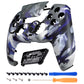 eXtremeRate LUNA Redesigned Replacement Front Shell with Touchpad Compatible with PS5 Controller BDM-010/020/030/040/050/060 - Shadow Magic