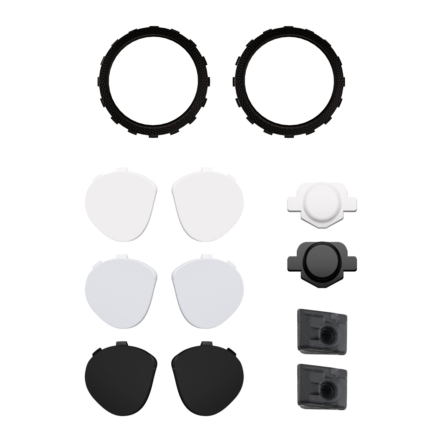 eXtremeRate LUNA Redesigned Replacement Front Shell with Touchpad Compatible with PS5 Controller BDM-010/020/030/040/050/060 - Shadow Magic