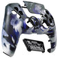 eXtremeRate LUNA Redesigned Replacement Front Shell with Touchpad Compatible with PS5 Controller BDM-010/020/030/040/050/060 - Shadow Magic