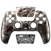 eXtremeRate LUNA Redesigned Replacement Front Shell with Touchpad Compatible with PS5 Controller BDM-010/020/030/040/050/060 - Dragon Scroll