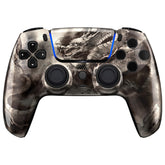 eXtremeRate LUNA Redesigned Replacement Front Shell with Touchpad Compatible with PS5 Controller BDM-010/020/030/040/050/060 - Dragon Scroll